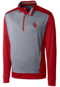 Oklahoma Sooners Cutter and Buck Replay 1/4 Zip Pullover - Crimson