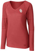 Oklahoma Sooners Womens Cutter and Buck Victory T-Shirt - Crimson