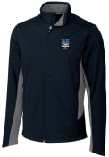 New York Mets Cutter and Buck Navigate Softshell Lined Jacket - Navy Blue