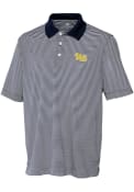 Pitt Panthers Cutter and Buck Trevor Stripe Polo Shirt - Navy Blue