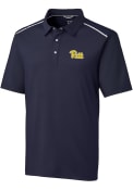 Pitt Panthers Cutter and Buck Fusion Polo Shirt - Navy Blue
