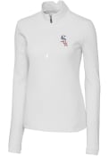 Chicago White Sox Womens Cutter and Buck Traverse 1/4 Zip Pullover - White