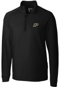 Purdue Boilermakers Cutter and Buck Jackson 1/4 Zip Pullover - Black