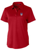 New York Mets Womens Cutter and Buck Prospect Textured Polo Shirt - Red