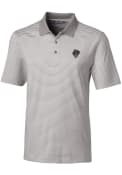 Oklahoma State Cowboys Cutter and Buck Forge Tonal Stripe Polo Shirt - Grey