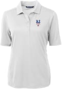 New York Mets Womens Cutter and Buck Virtue Eco Pique Polo Shirt - White