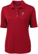 Pittsburgh Pirates Womens Cutter and Buck Virtue Eco Pique Polo Shirt - Red