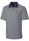 USF Dons Cutter and Buck Trevor Stripe Polo Shirt - White