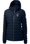 Cleveland Guardians Womens Cutter and Buck Mission Ridge Repreve Filled Jacket - Navy Blue