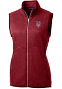 New York Mets Womens Cutter and Buck Mainsail Vest - Red