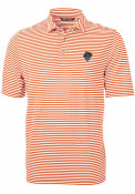 Oklahoma State Cowboys Cutter and Buck Virtue Eco Pique Stripe Polo Shirt - Orange