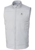 Virginia Cavaliers Cutter and Buck Stealth Hybrid Quilted Windbreaker Vest Light Weight Jacket - White