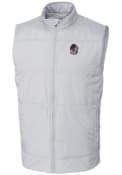 Georgia Bulldogs Cutter and Buck Stealth Hybrid Quilted Windbreaker Vest Light Weight Jacket - White