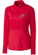 Utah Utes Womens Cutter and Buck Pennant Sport Full Zip Jacket - Red