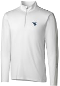 West Virginia Mountaineers Cutter and Buck Pennant Sport 1/4 Zip Pullover - White