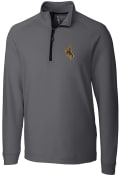Wyoming Cowboys Cutter and Buck Jackson 1/4 Zip Pullover - Grey