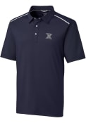 Xavier Musketeers Cutter and Buck Fusion Polo Shirt - Navy Blue