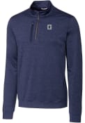Georgetown Hoyas Cutter and Buck Stealth Heathered 1/4 Zip Pullover - Navy Blue