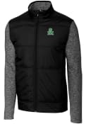 Marshall Thundering Herd Cutter and Buck Stealth Hybrid Quilted Full Zip Jacket - Black