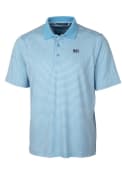 Jackson State Tigers Cutter and Buck Forge Tonal Stripe Stretch Polos Shirt - Blue