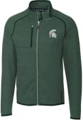 Michigan State Spartans Cutter and Buck Mainsail Sweather-Knit Medium Weight Jacket - Green