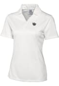 Cutter and Buck Womens White Cincinnati Bearcats Drytec Genre Textured Polo Shirt