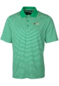 Florida A&M Rattlers Cutter and Buck Forge Tonal Stripe Stretch Polos Shirt - Green