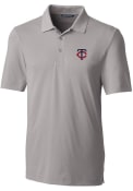 Minnesota Twins Cutter and Buck Forge Stretch Polo Shirt - Grey