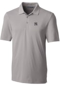 New York Yankees Cutter and Buck Forge Stretch Polo Shirt - Grey