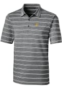 Pittsburgh Pirates Cutter and Buck Forge Heathered Stripe Polo Shirt - Black