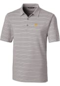 Pittsburgh Pirates Cutter and Buck Forge Heathered Stripe Polo Shirt - Grey