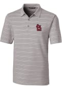 St Louis Cardinals Cutter and Buck Forge Heathered Stripe Polo Shirt - Grey
