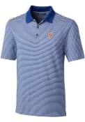 New York Mets Cutter and Buck Forge Tonal Stripe Polo Shirt - Blue