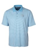Tampa Bay Rays Cutter and Buck Forge Tonal Stripe Polo Shirt - Blue