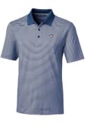 Toronto Blue Jays Cutter and Buck Forge Tonal Stripe Polo Shirt - Blue