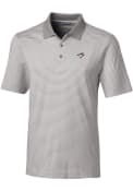 Toronto Blue Jays Cutter and Buck Forge Tonal Stripe Polo Shirt - Grey