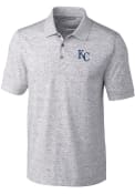 Kansas City Royals Cutter and Buck Advantage Space Polo Shirt - Grey