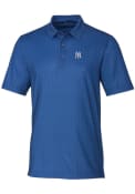 New York Yankees Cutter and Buck Pike Double Dot Polo Shirt - Blue