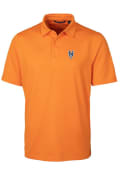 New York Mets Cutter and Buck Forge Pencil Stripe Polo Shirt - Orange