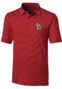 St Louis Cardinals Cutter and Buck Forge Pencil Stripe Polo Shirt - Red