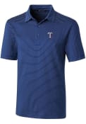 Texas Rangers Cutter and Buck Forge Pencil Stripe Polo Shirt - Blue
