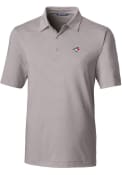 Toronto Blue Jays Cutter and Buck Forge Pencil Stripe Polo Shirt - Grey