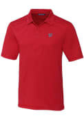 Washington Nationals Cutter and Buck Forge Pencil Stripe Polo Shirt - Red