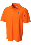 New York Mets Cutter and Buck Drytec Genre Textured Polo Shirt - Orange