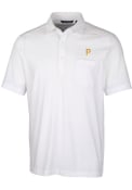 Pittsburgh Pirates Cutter and Buck Advantage Pocket Polo Shirt - White