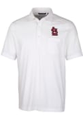 St Louis Cardinals Cutter and Buck Advantage Pocket Polo Shirt - White