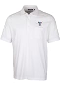 Texas Rangers Cutter and Buck Advantage Pocket Polo Shirt - White