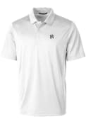 New York Yankees Cutter and Buck Prospect Textured Polo Shirt - White