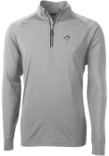 Toronto Blue Jays Cutter and Buck Adapt Eco Knit 1/4 Zip Pullover - Grey