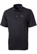 Chicago White Sox Cutter and Buck Virtue Eco Pique Polo Shirt - Black